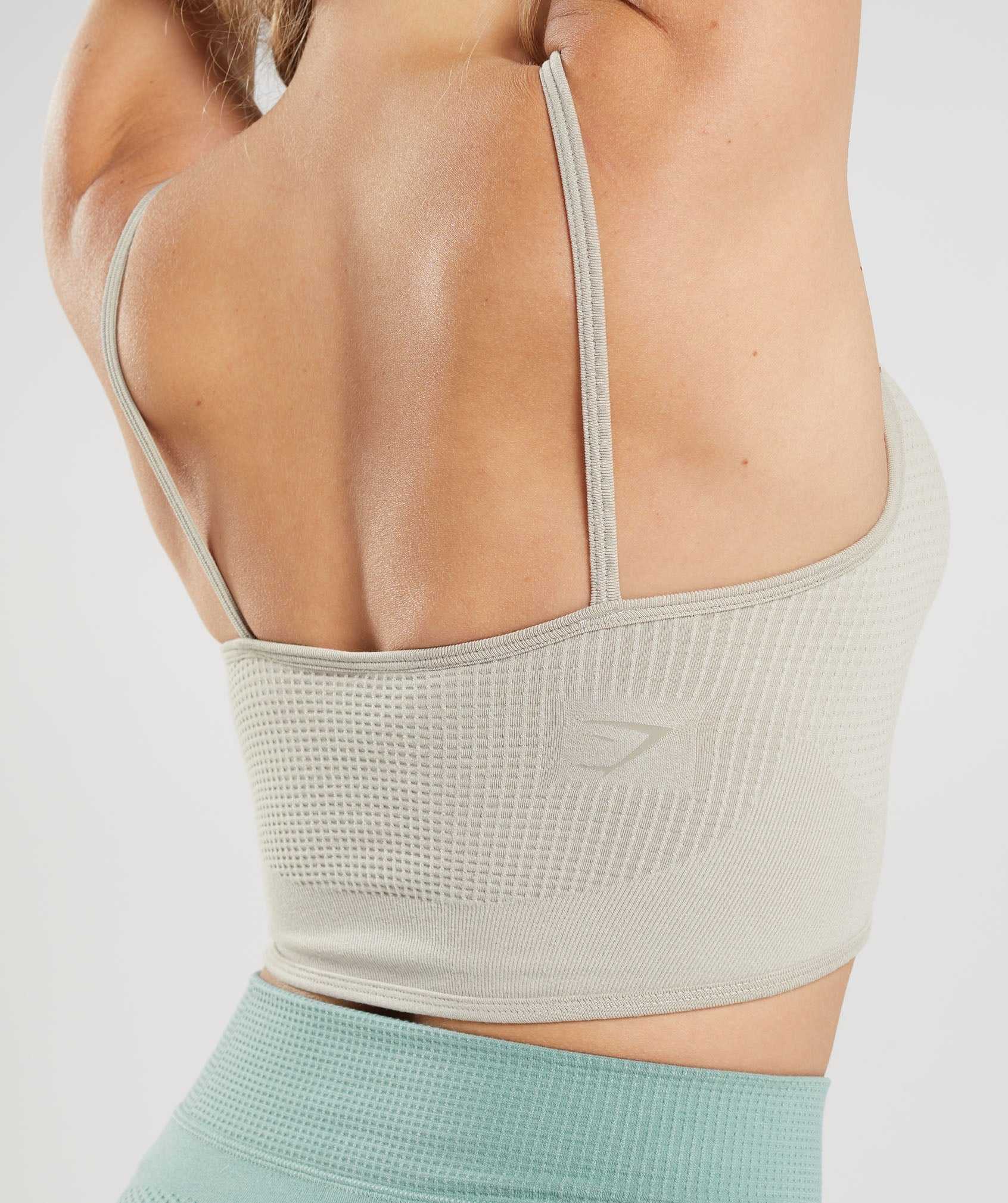 Staniki Sportowe Damskie Gymshark Pause Seamless Bralette Szare | BHZD82560