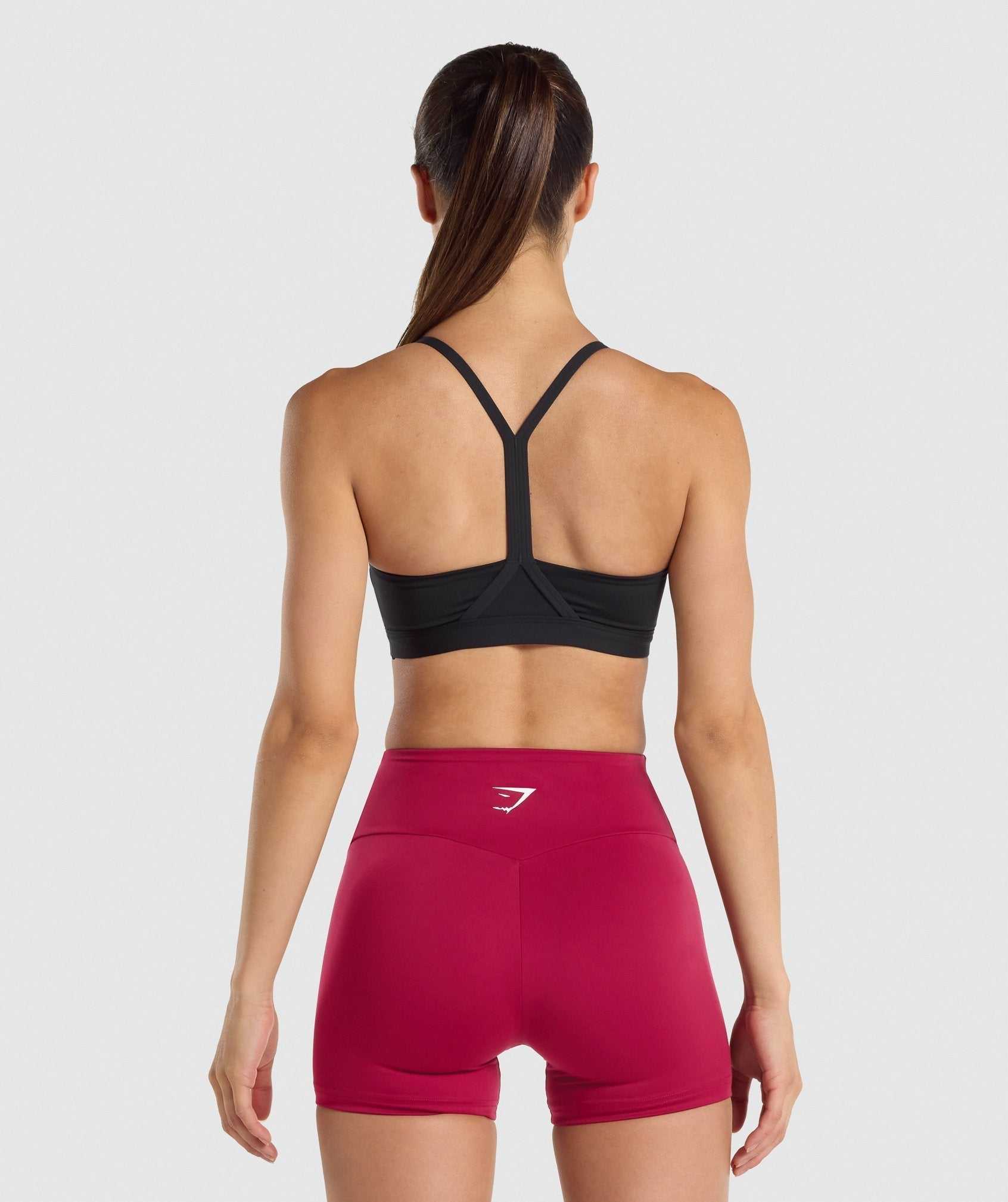 Staniki Sportowe Damskie Gymshark V Neck Czarne | UGOP79860