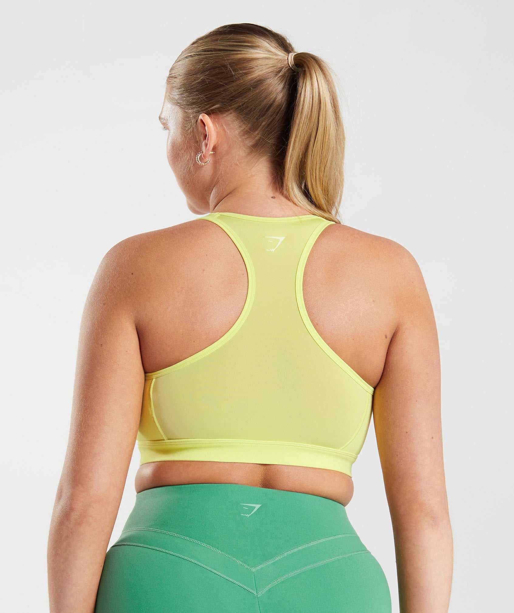 Staniki Sportowe Damskie Gymshark Whitney Mesh Zielone | JRBG39146