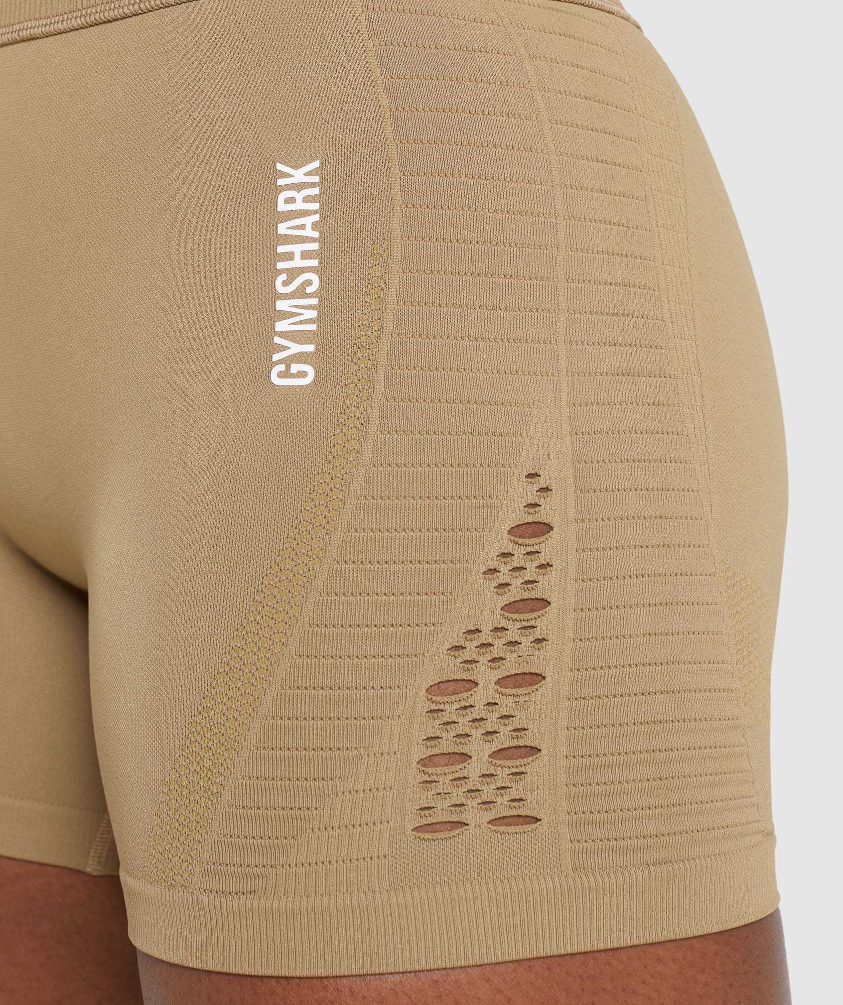 Szorty Damskie Gymshark Energy Seamless Brązowe | GFUM52784