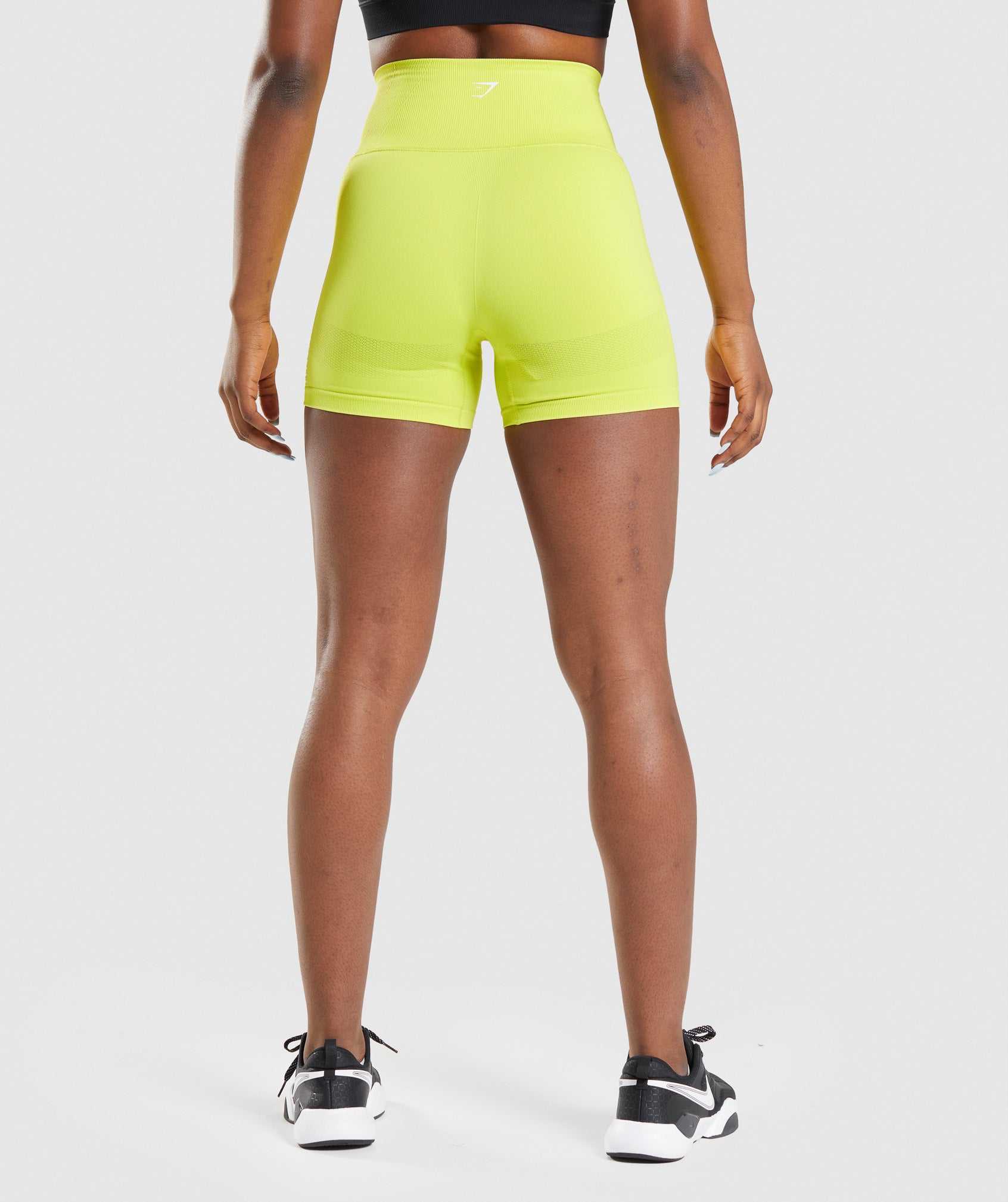 Szorty Damskie Gymshark Energy Seamless Żółte | QXSP43679