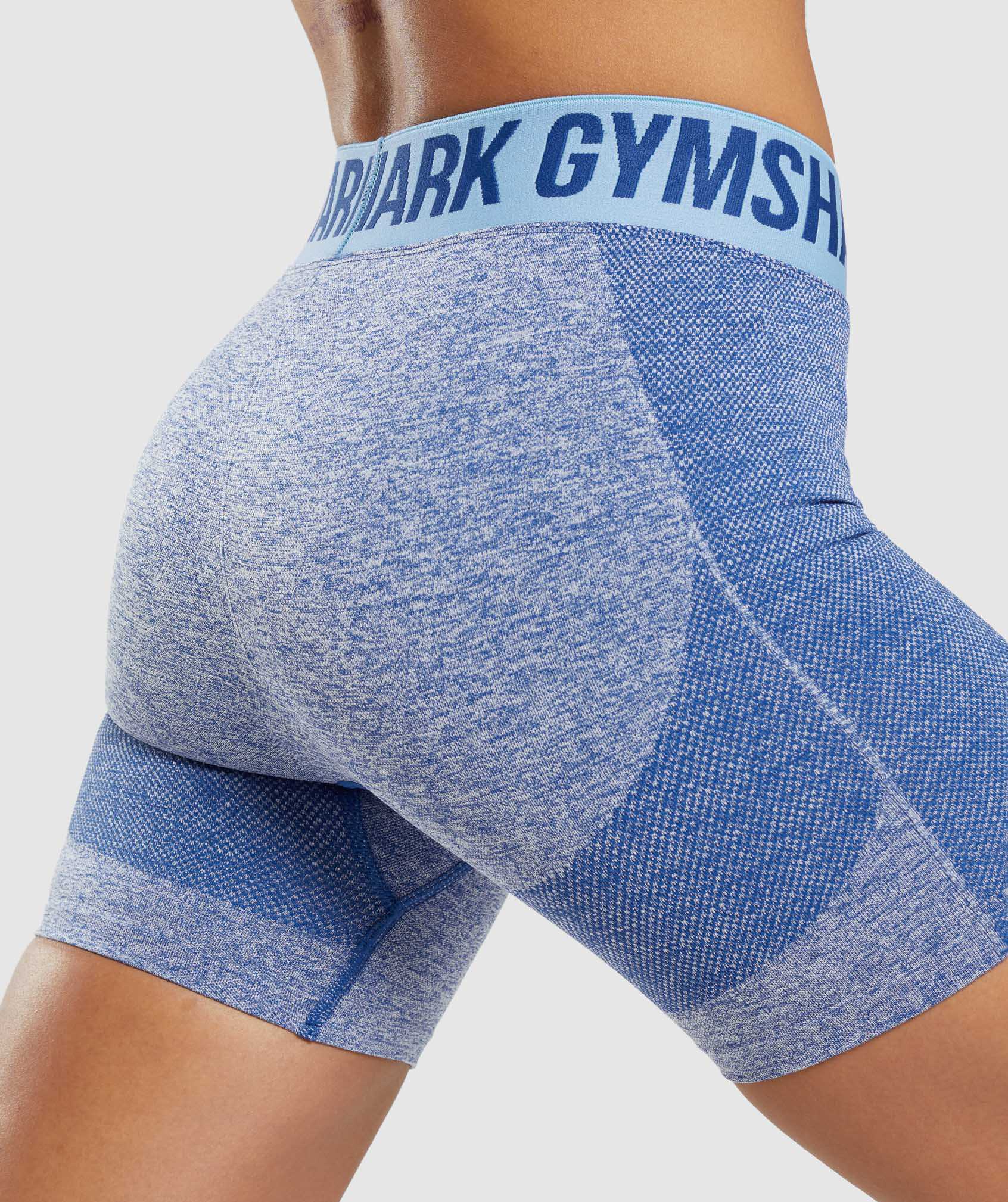 Szorty Damskie Gymshark Flex Niebieskie | JTKZ52360