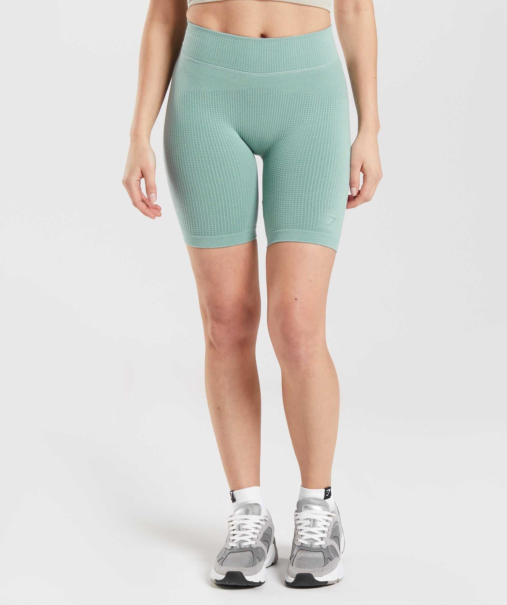 Szorty Damskie Gymshark Pause Seamless Cycling Niebieskie | SNDW15493