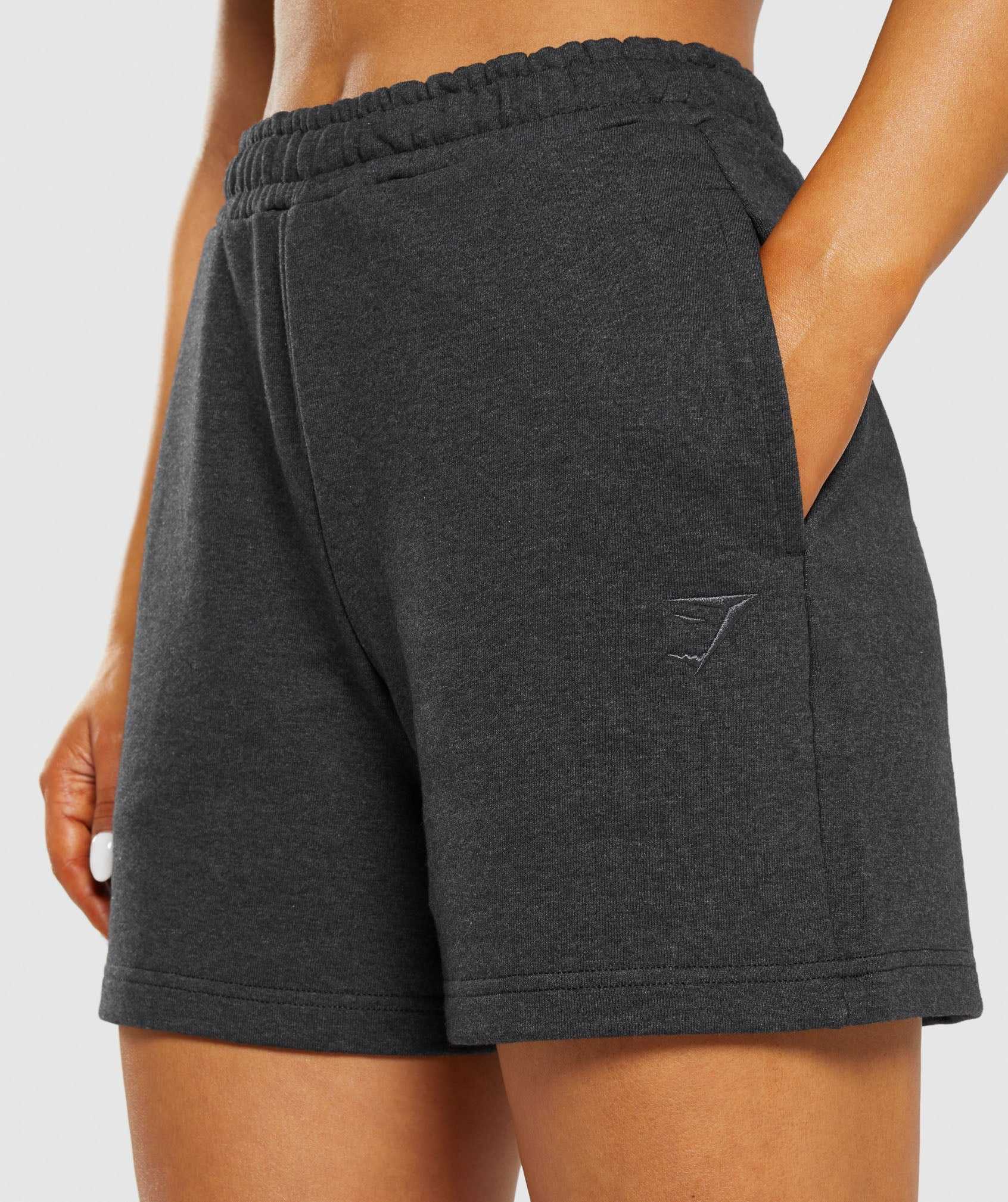 Szorty Damskie Gymshark Rest Day Sweats Czarne | LAMQ04361