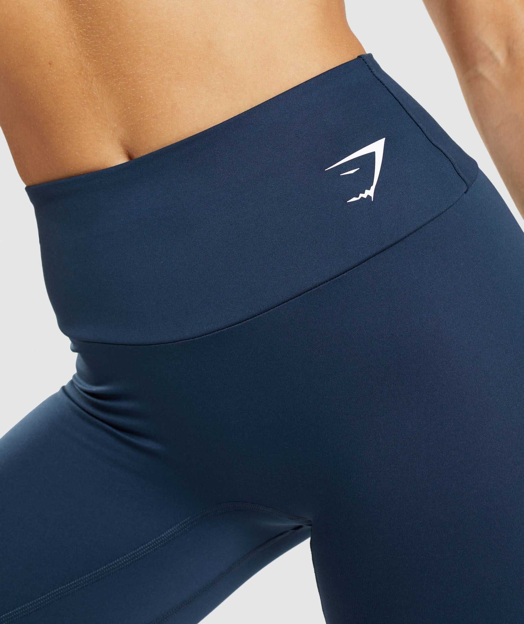 Szorty Damskie Gymshark Treningowe Cycling Granatowe | SURB62937