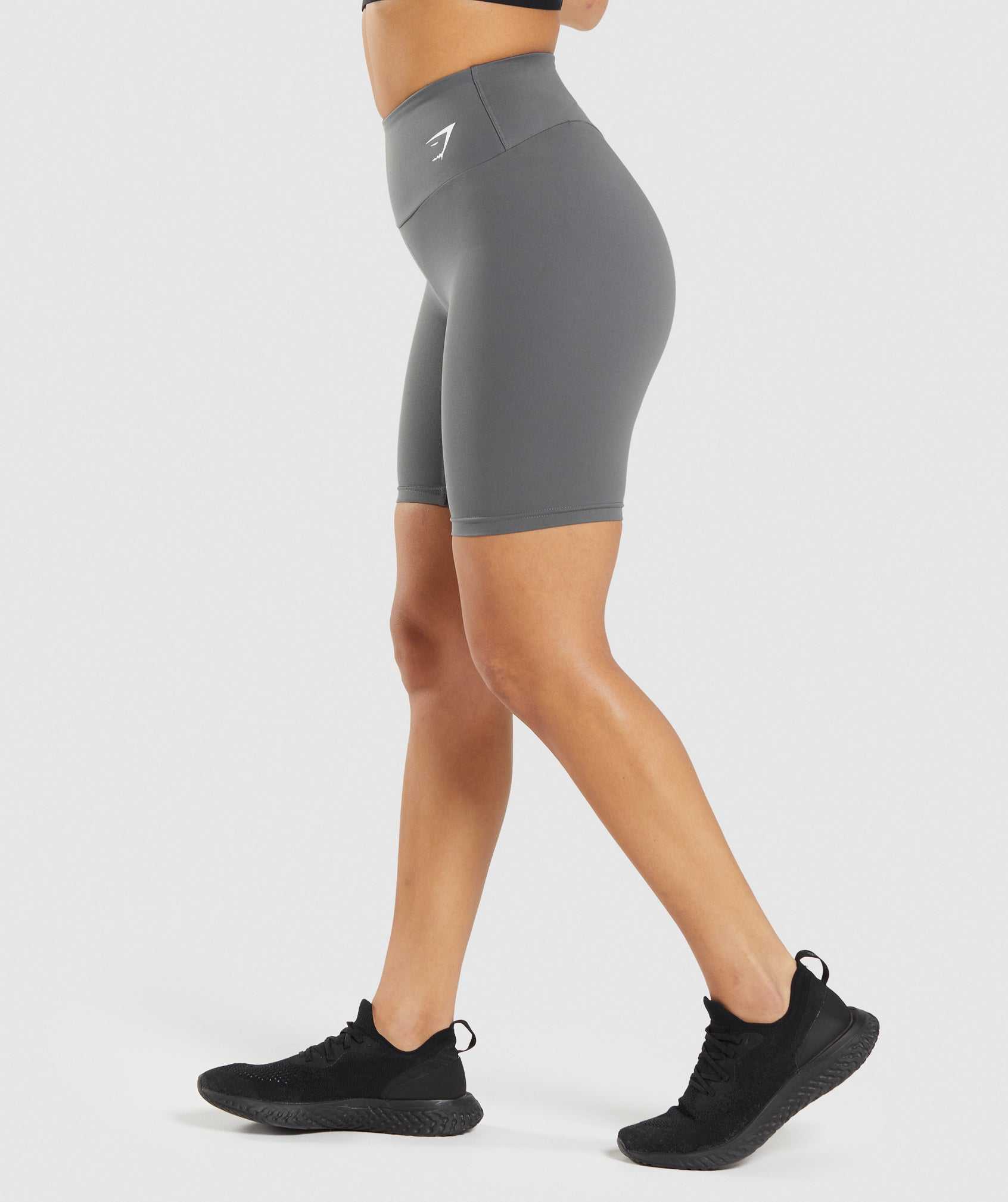 Szorty Damskie Gymshark Treningowe Cycling Szare | XRDJ08415