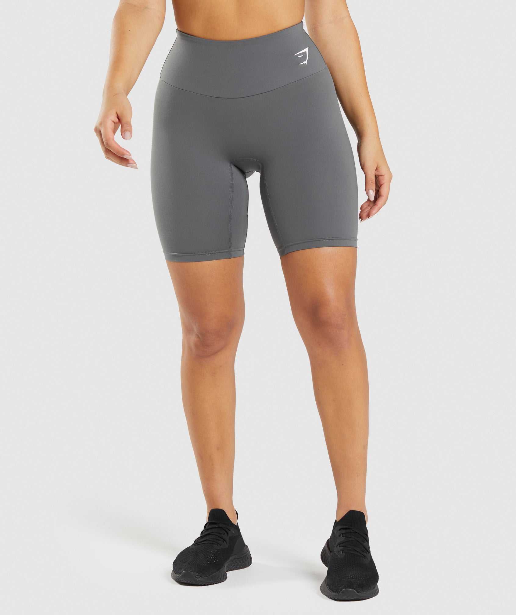 Szorty Damskie Gymshark Treningowe Cycling Szare | XRDJ08415