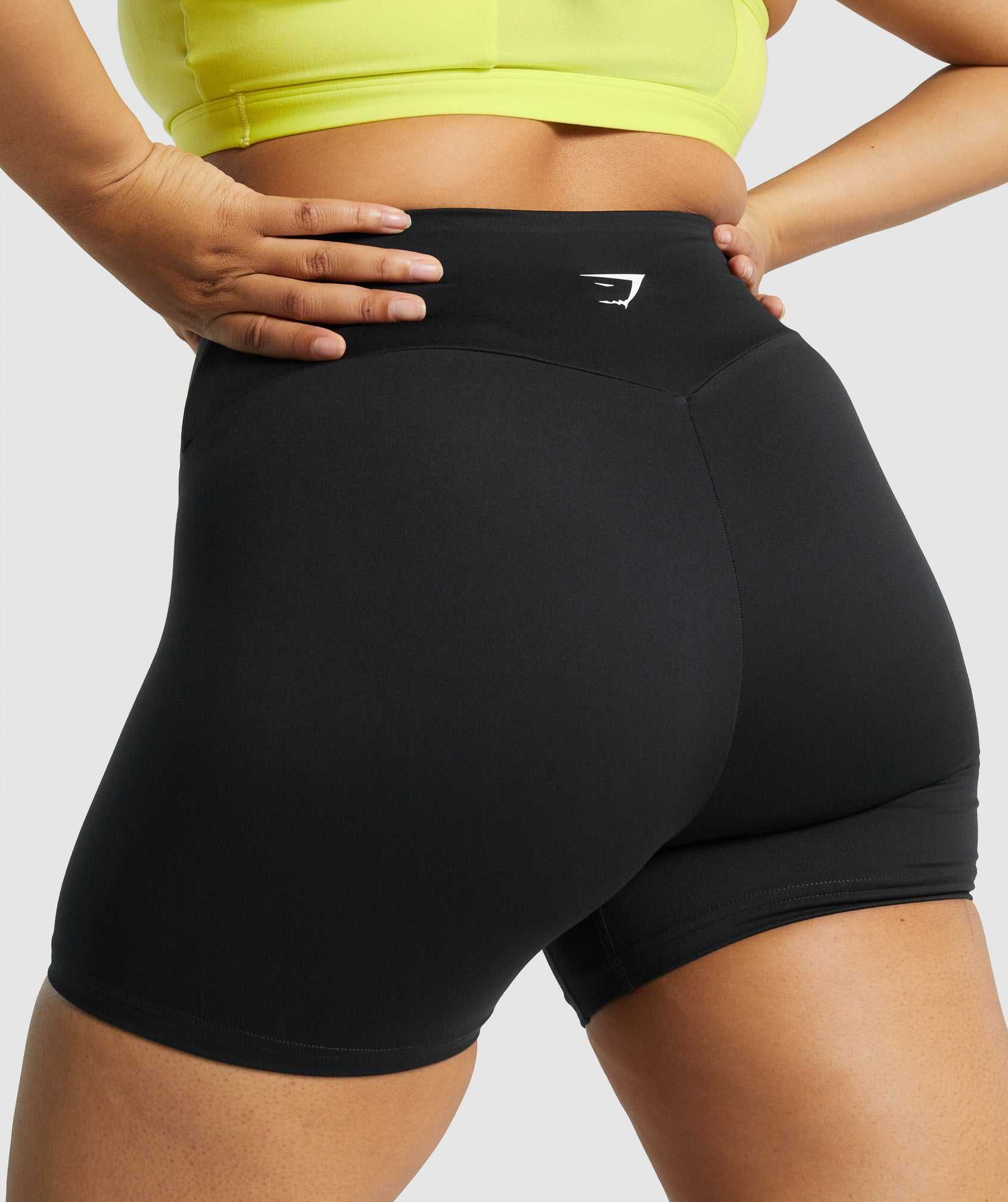 Szorty Damskie Gymshark Treningowe Czarne | SRYL52097