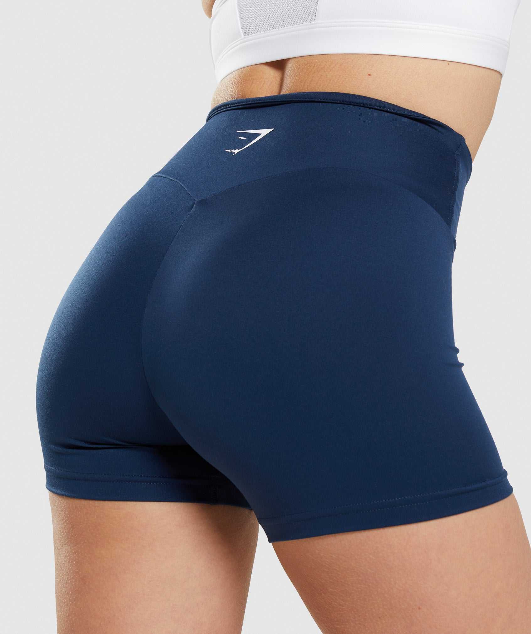 Szorty Damskie Gymshark Treningowe Granatowe | SJRK76981