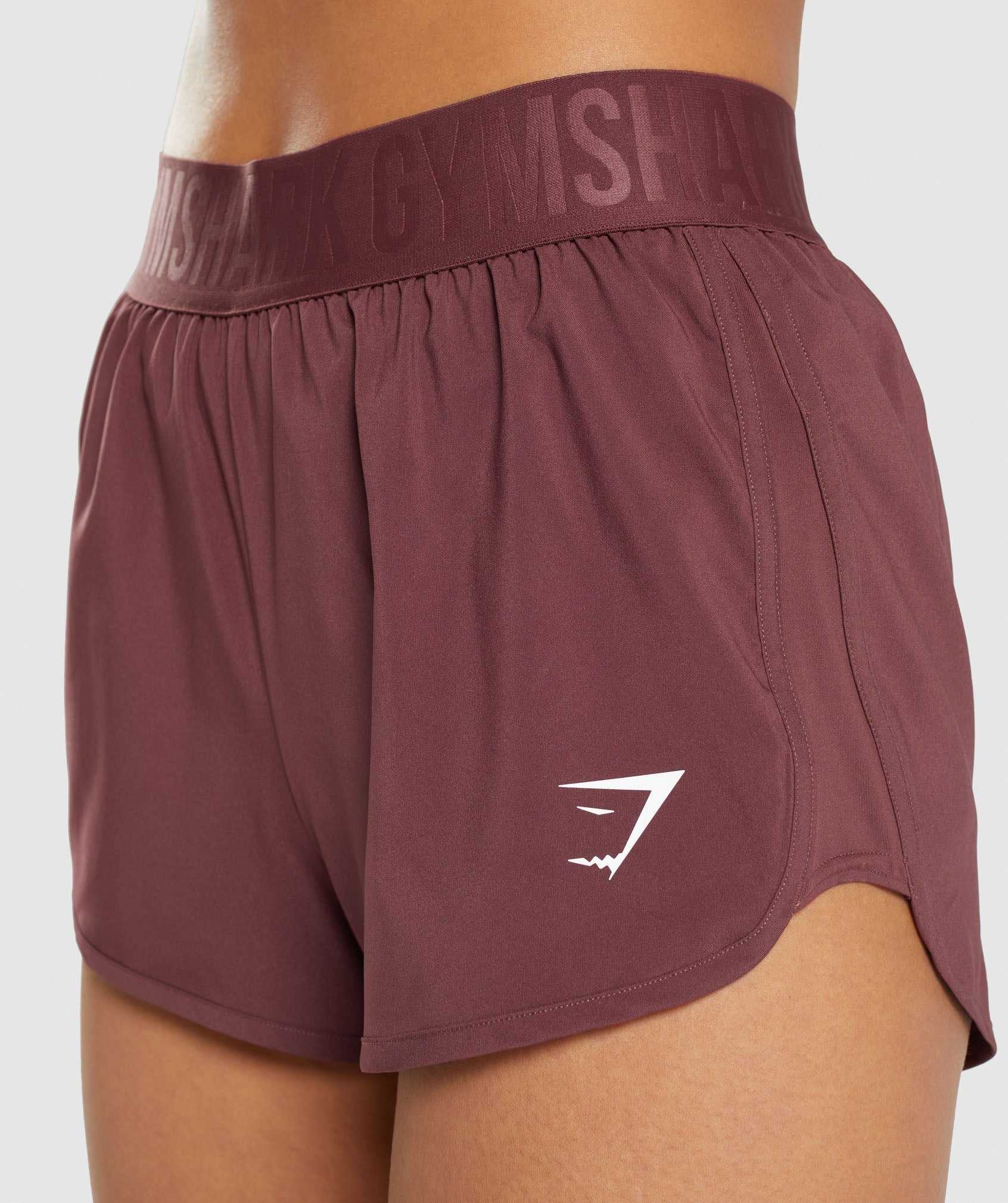 Szorty Damskie Gymshark Treningowe Loose Fit Różowe Brązowe | QHBY95821