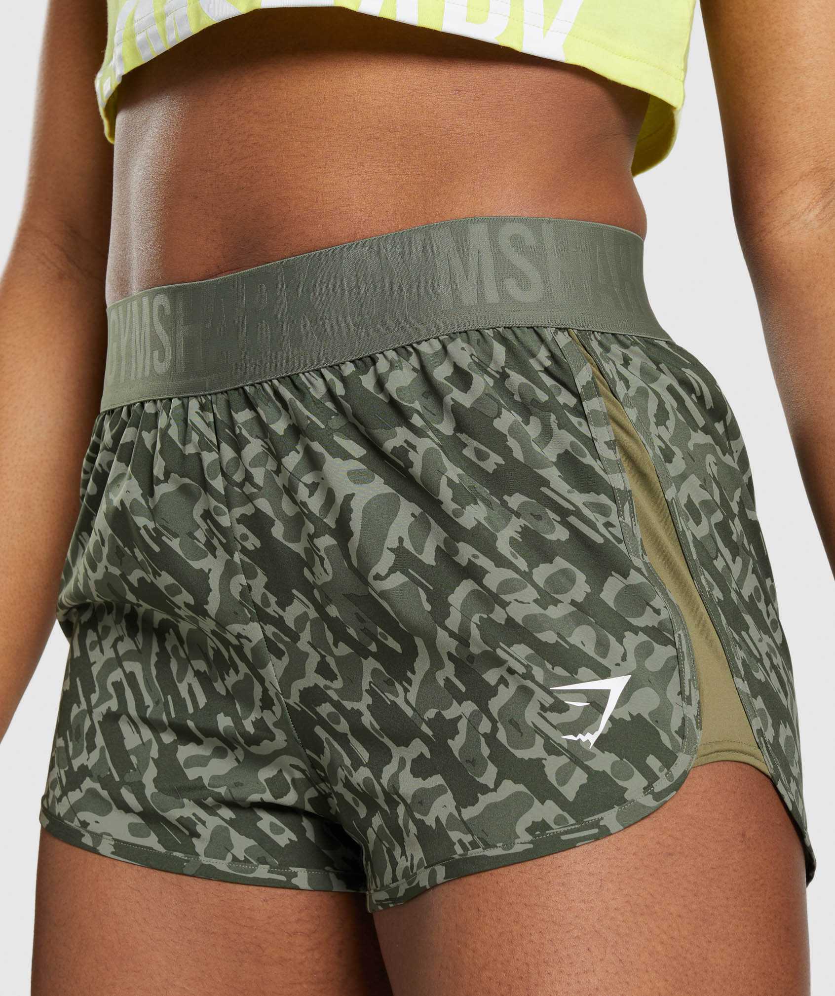 Szorty Damskie Gymshark Treningowe Loose Fit Zielone | QPOE67534