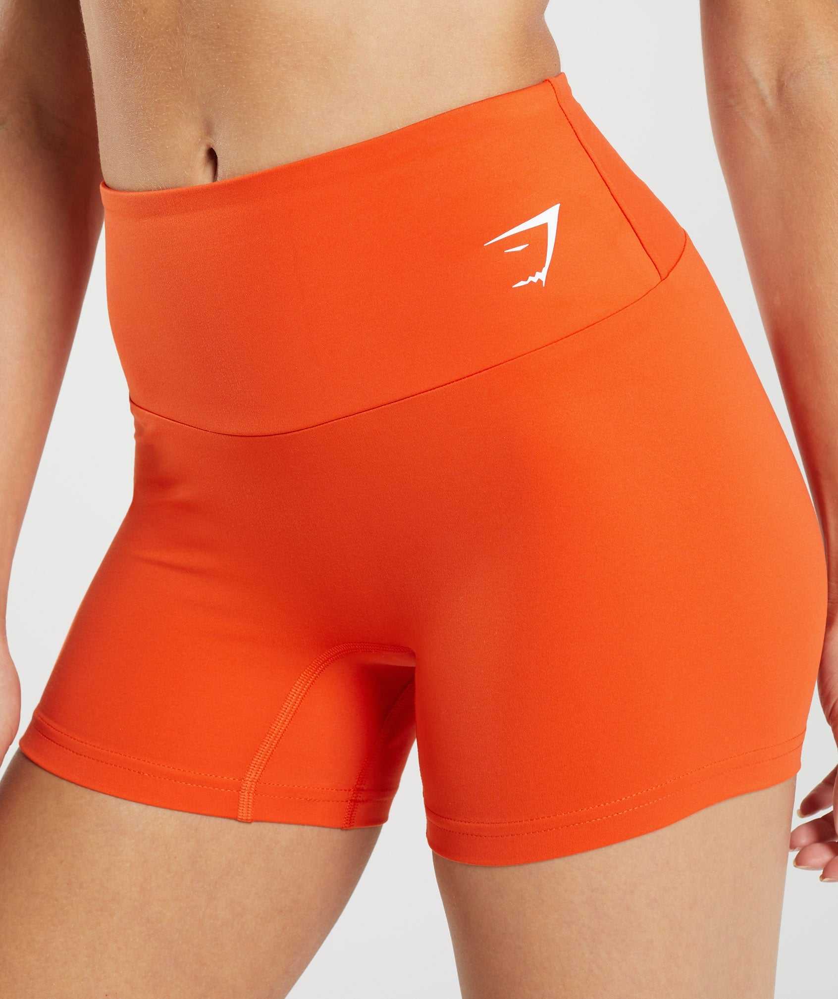 Szorty Damskie Gymshark Treningowe Tight Czerwone | KEYX03842