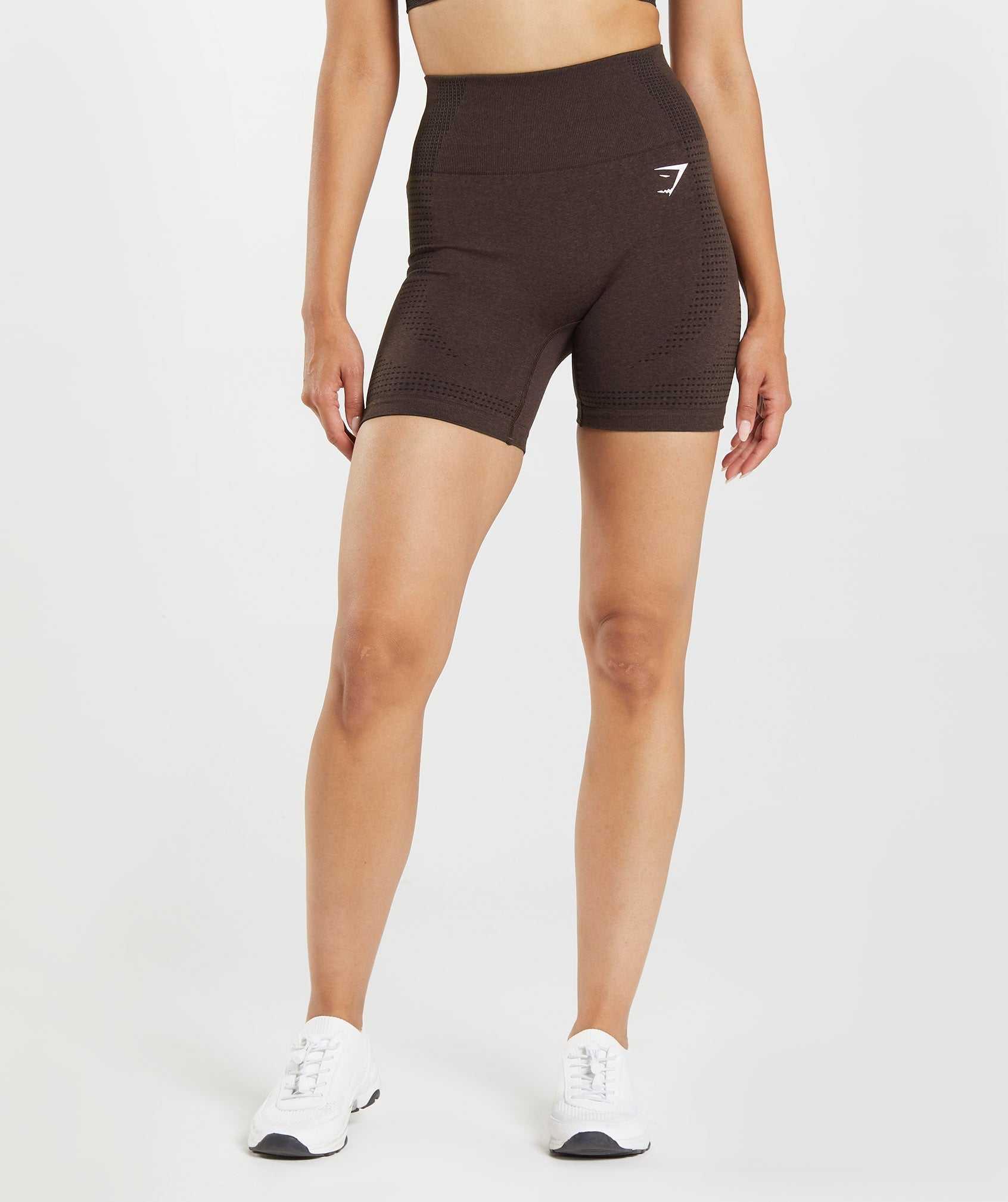 Szorty Damskie Gymshark Vital Seamless 2.0 Różowe Brązowe | LDPS51842