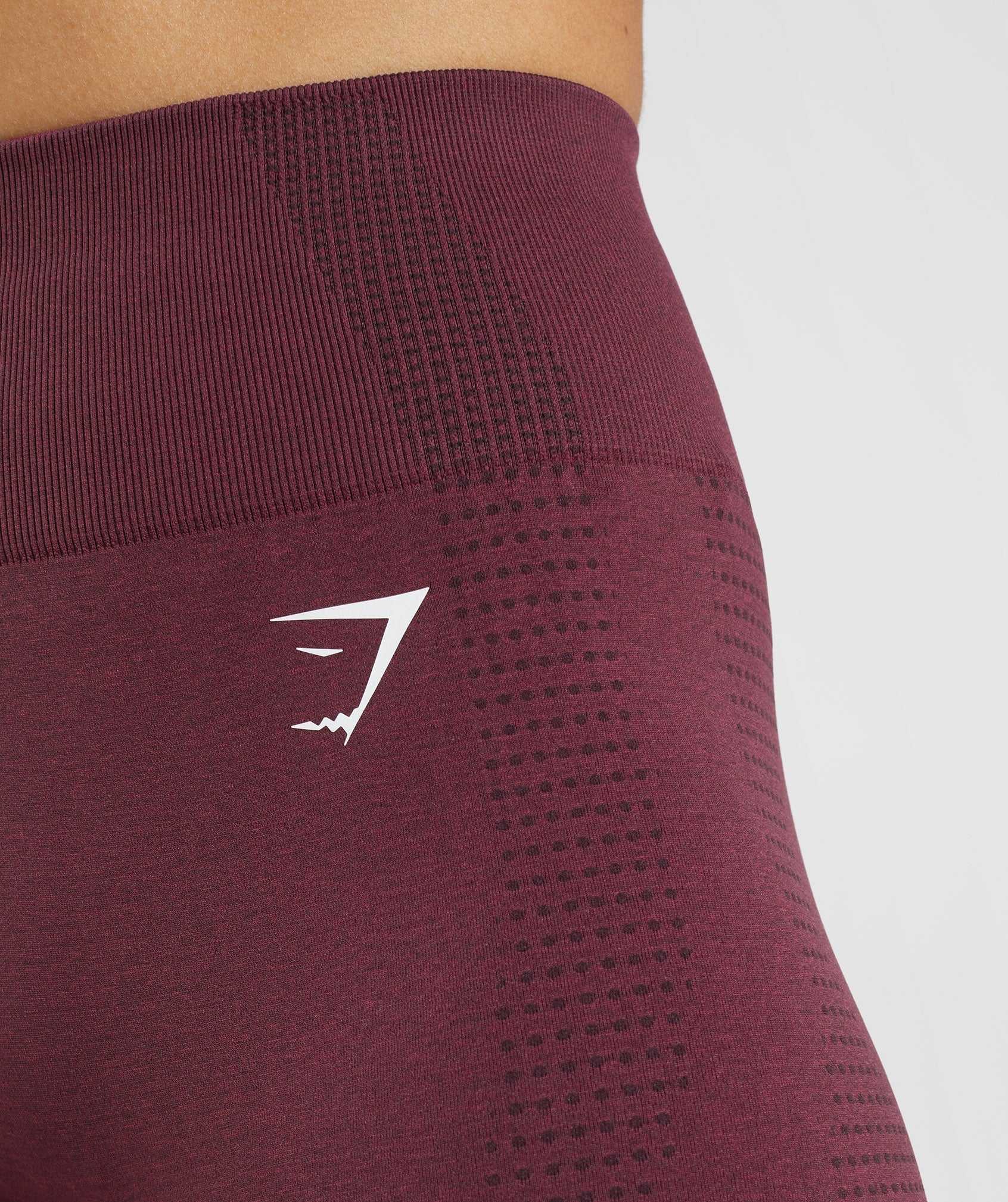 Szorty Damskie Gymshark Vital Seamless 2.0 Bordowe | ZUIT70198