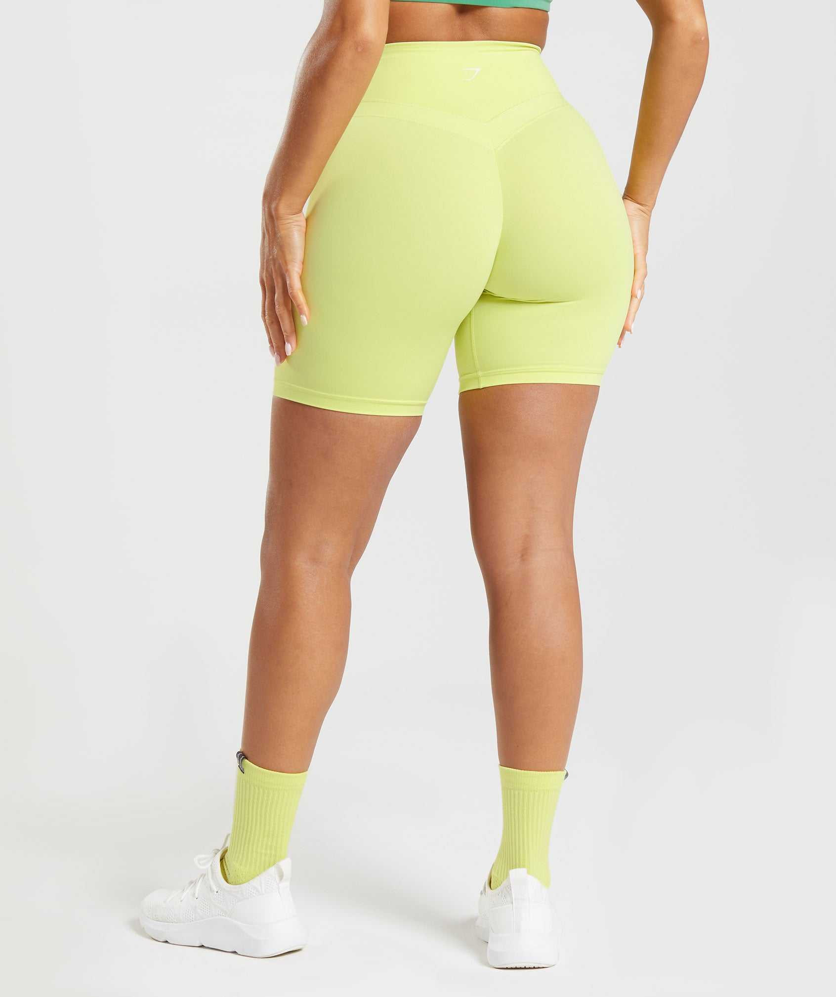 Szorty Damskie Gymshark Whitney Cycling Zielone | HVRU49378